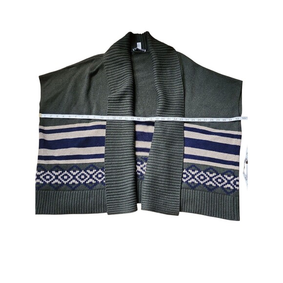 Autumn Cashmere Oversized Short Sleeve Cardigan Sweater Womens OS Olive Bohemian - Picture 8 of 9